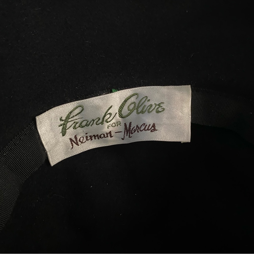 Frank Olive Neiman Marcus Black Hat fedora hat
